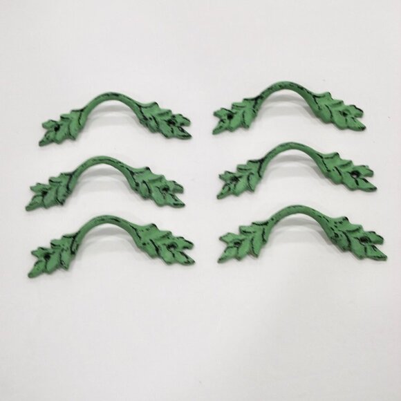 New set of 6 green pull / knob, many available - Picture 1 of 3
